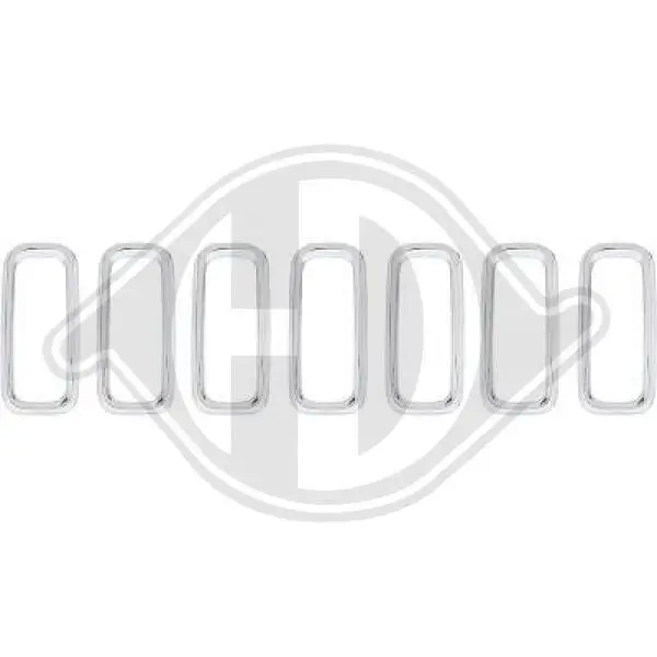 Blende, Kühlergitter Mitte DIEDERICHS 2660041