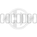 Blende, Kühlergitter Mitte DIEDERICHS 2660041