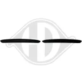 Zier-/Schutzleiste, Stoßfänger hinten links rechts DIEDERICHS 4074066