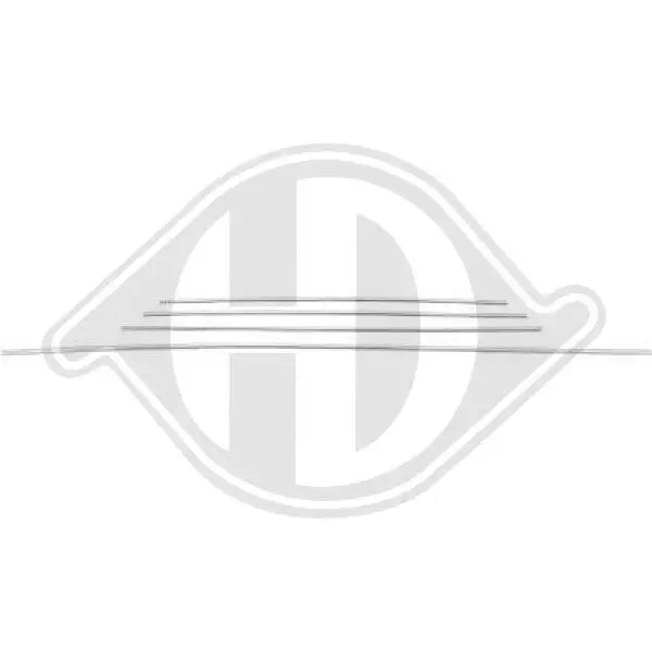 Zier-/Schutzleistensatz, Kühlergitter unten DIEDERICHS 4234144