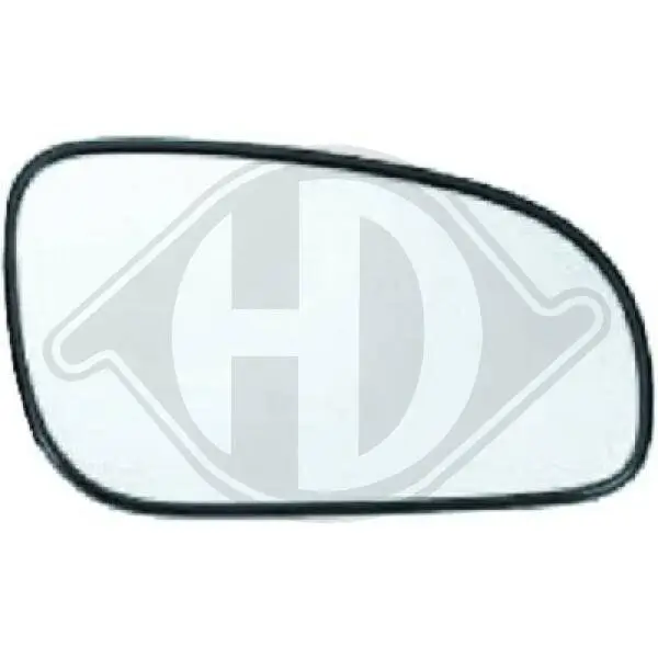 Spiegelglas, Außenspiegel links DIEDERICHS 7661027