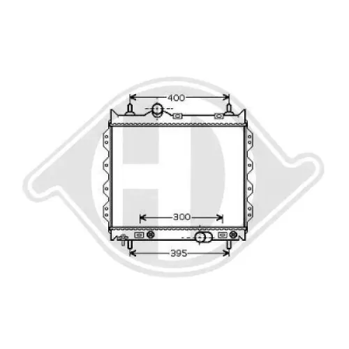 Kühler, Motorkühlung DIEDERICHS 8260505 Bild Kühler, Motorkühlung DIEDERICHS 8260505