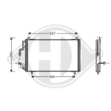 Kondensator, Klimaanlage DIEDERICHS 8424100