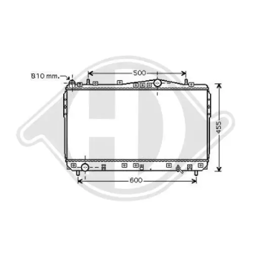 Kühler, Motorkühlung DIEDERICHS 8691205 Bild Kühler, Motorkühlung DIEDERICHS 8691205