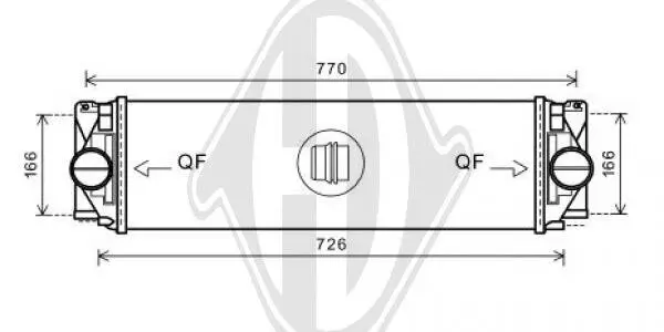 Ladeluftkühler DIEDERICHS DCA1013