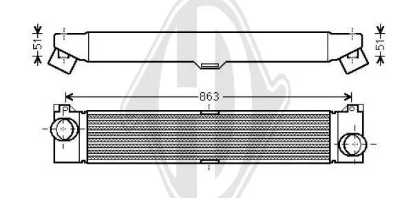 Ladeluftkühler DIEDERICHS DCA1041