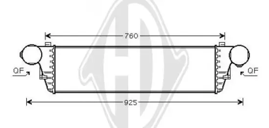 Kondensator, Klimaanlage DIEDERICHS DCC2037 Bild Kondensator, Klimaanlage DIEDERICHS DCC2037