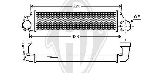 Ladeluftkühler DIEDERICHS DCA1056