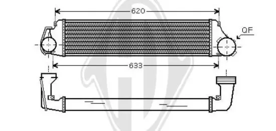Kondensator, Klimaanlage DIEDERICHS DCC2047 Bild Kondensator, Klimaanlage DIEDERICHS DCC2047