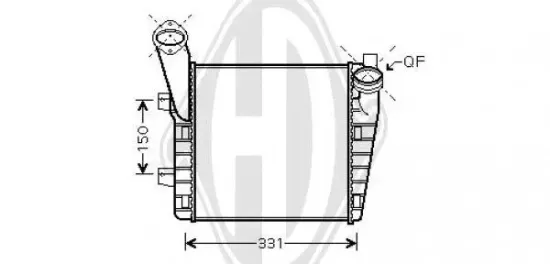 Ladeluftkühler links DIEDERICHS DCA1069 Bild Ladeluftkühler links DIEDERICHS DCA1069