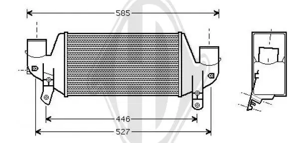 Ladeluftkühler DIEDERICHS DCA1085