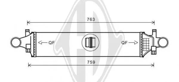 Ladeluftkühler DIEDERICHS DCA1098