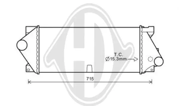 Ladeluftkühler DIEDERICHS DCA1101