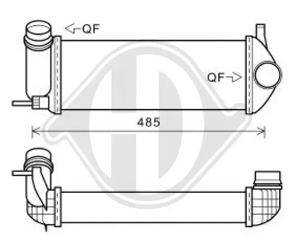 Ladeluftkühler DIEDERICHS DCA1129