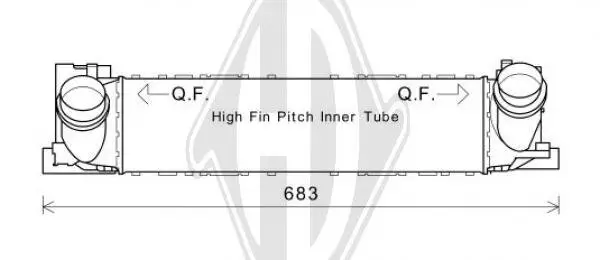 Ladeluftkühler DIEDERICHS DCA1136