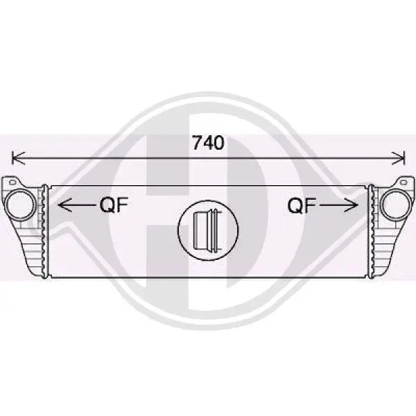 Ladeluftkühler DIEDERICHS DCA1155