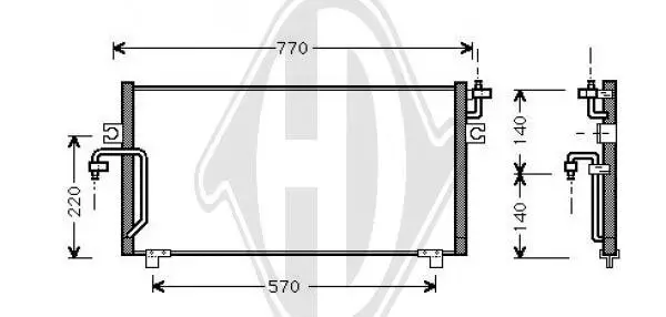 Kondensator, Klimaanlage DIEDERICHS DCC1100