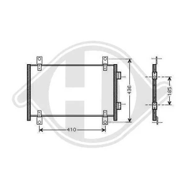 Kondensator, Klimaanlage DIEDERICHS DCC1157