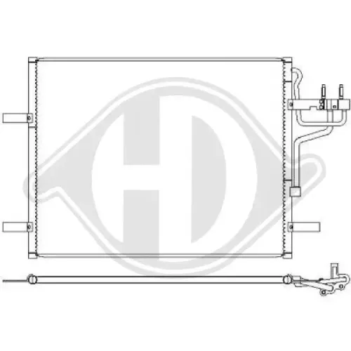 Kondensator, Klimaanlage DIEDERICHS DCC1180 Bild Kondensator, Klimaanlage DIEDERICHS DCC1180