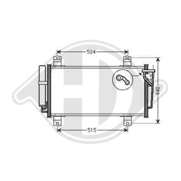 Kondensator, Klimaanlage DIEDERICHS DCC1234