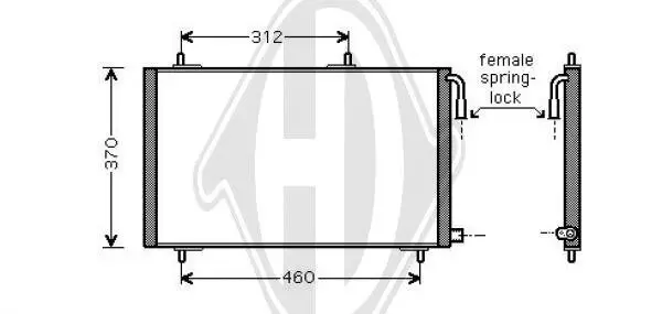 Kondensator, Klimaanlage DIEDERICHS DCC1314