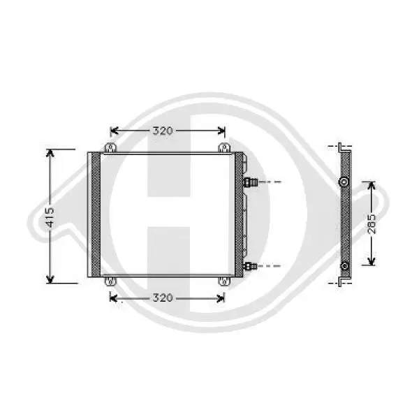 Kondensator, Klimaanlage DIEDERICHS DCC1328