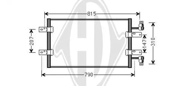 Kondensator, Klimaanlage DIEDERICHS DCC1360