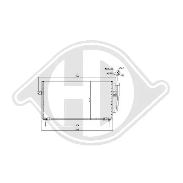 Kondensator, Klimaanlage DIEDERICHS DCC1457