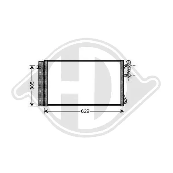 Kondensator, Klimaanlage DIEDERICHS DCC1569