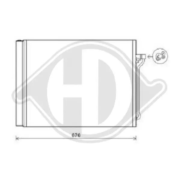 Kondensator, Klimaanlage DIEDERICHS DCC1574