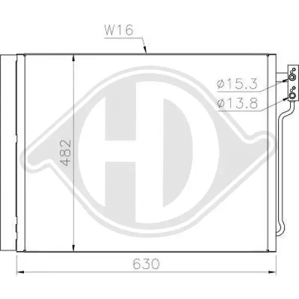 Kondensator, Klimaanlage DIEDERICHS DCC1577