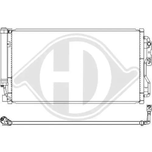Kondensator, Klimaanlage DIEDERICHS DCC1579 Bild Kondensator, Klimaanlage DIEDERICHS DCC1579
