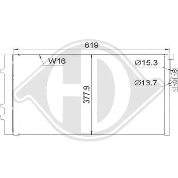 Kondensator, Klimaanlage DIEDERICHS DCC1580