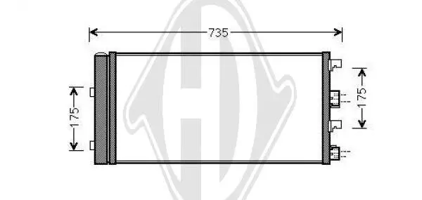 Kondensator, Klimaanlage DIEDERICHS DCC1617