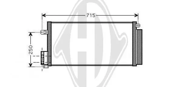 Kondensator, Klimaanlage DIEDERICHS DCC1624