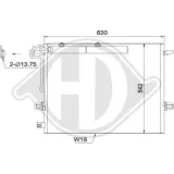 Kondensator, Klimaanlage DIEDERICHS DCC1692