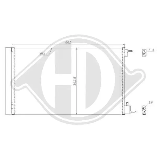 Kondensator, Klimaanlage DIEDERICHS DCC1736
