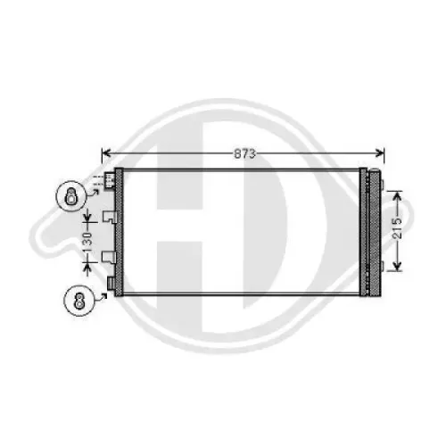 Kondensator, Klimaanlage DIEDERICHS DCC1772 Bild Kondensator, Klimaanlage DIEDERICHS DCC1772