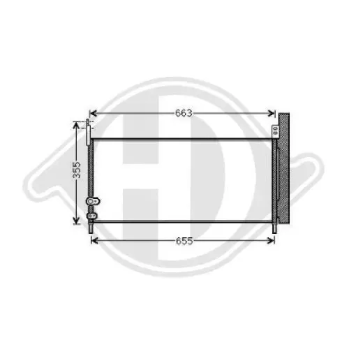 Kondensator, Klimaanlage DIEDERICHS DCC1837 Bild Kondensator, Klimaanlage DIEDERICHS DCC1837