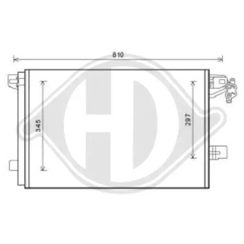 Kondensator, Klimaanlage DIEDERICHS DCC1864 Bild Kondensator, Klimaanlage DIEDERICHS DCC1864