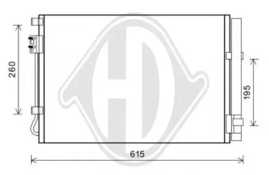 Kondensator, Klimaanlage DIEDERICHS DCC1913 Bild Kondensator, Klimaanlage DIEDERICHS DCC1913