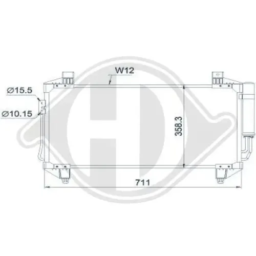 Kondensator, Klimaanlage DIEDERICHS DCC1988 Bild Kondensator, Klimaanlage DIEDERICHS DCC1988