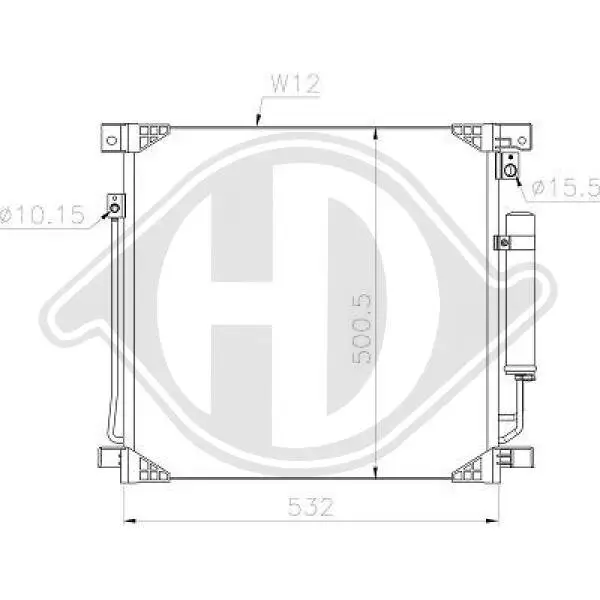 Kondensator, Klimaanlage DIEDERICHS DCC1989
