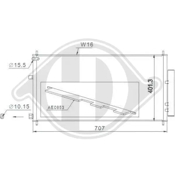 Kondensator, Klimaanlage DIEDERICHS DCC1990