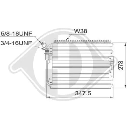 Kondensator, Klimaanlage DIEDERICHS DCC1997 Bild Kondensator, Klimaanlage DIEDERICHS DCC1997
