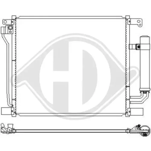 Kondensator, Klimaanlage DIEDERICHS DCC2021 Bild Kondensator, Klimaanlage DIEDERICHS DCC2021