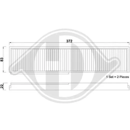 Filter, Innenraumluft DIEDERICHS DCI0010S Bild Filter, Innenraumluft DIEDERICHS DCI0010S