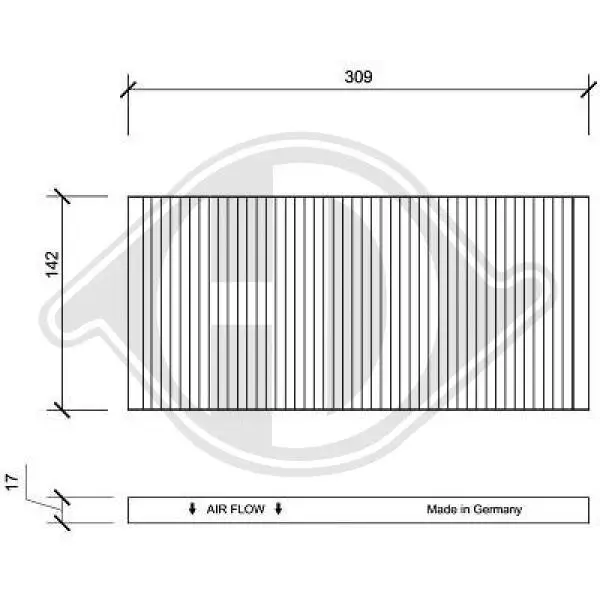 Filter, Innenraumluft DIEDERICHS DCI0016