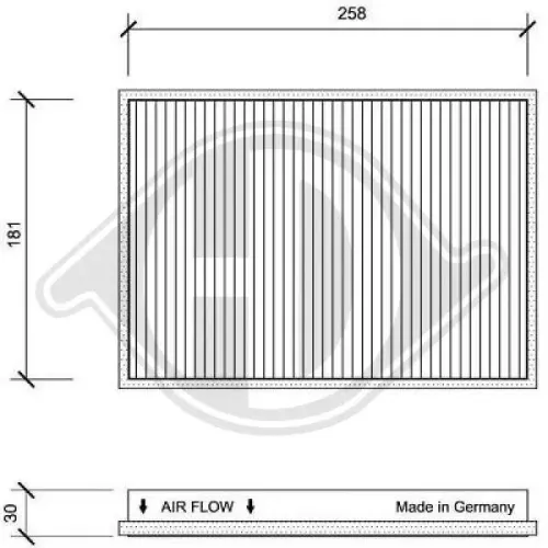 Filter, Innenraumluft DIEDERICHS DCI0021 Bild Filter, Innenraumluft DIEDERICHS DCI0021