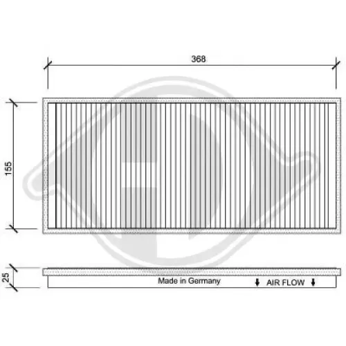 Filter, Innenraumluft DIEDERICHS DCI0025 Bild Filter, Innenraumluft DIEDERICHS DCI0025